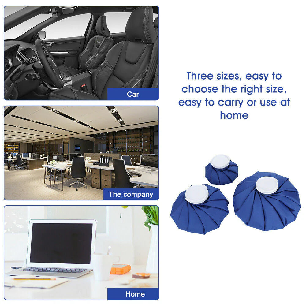 Premium Ice Bag Packs - 3 Pack Hot & Cold Therapy for Pain Relief - Premium Ice Bag Packs - 3 Pack Hot & Cold Therapy for Pain Relief Readi Gear