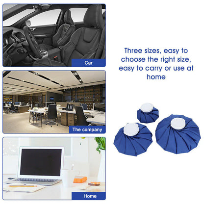 Premium Ice Bag Packs - 3 Pack Hot & Cold Therapy for Pain Relief - Premium Ice Bag Packs - 3 Pack Hot & Cold Therapy for Pain Relief Readi Gear