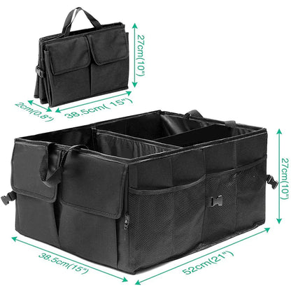 SmartCargo 40L Trunk Organizer - Folding Storage Bin with Mesh Pockets - Car cargo organizer Readi Gear