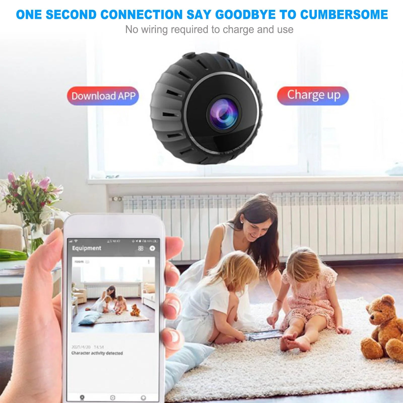 StealthView 360° Mini HD Wifi Wireless Nanny Spy Camera - Readi Gear