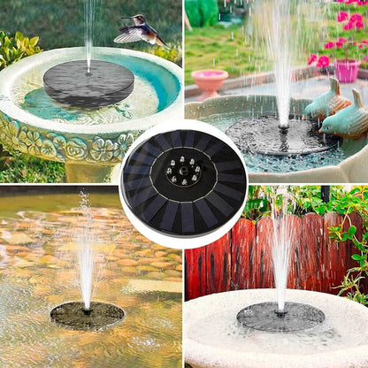 SunGlow Solar Bird Bath Fountain - 4 Dynamic Spray Options - solar bird bath water fountain Readi Gear