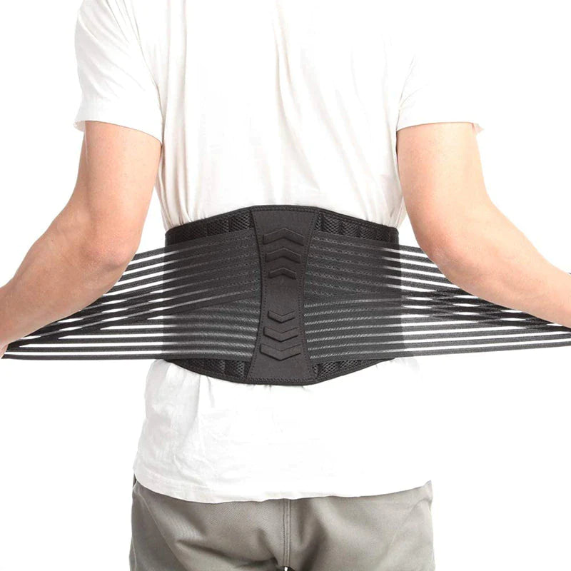 Lower Back Support Brace Lumbar Waist Belt Double Pull Breathable Belt Men Women - Readi Gear