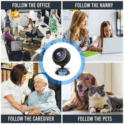 StealthView 360° Mini HD Wifi Wireless Nanny Spy Camera - Readi Gear