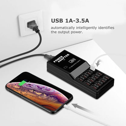 PowerPro 12-Port USB Charging Station: Desktop & Wall Charger Organizer - USB Charging Station Readi Gear