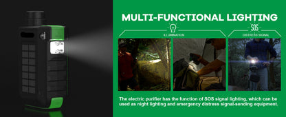 OutlanderPro Survival Water Filter with Solar Power Bank & Light - Survival water filter, power bank & LED light Readi Gear