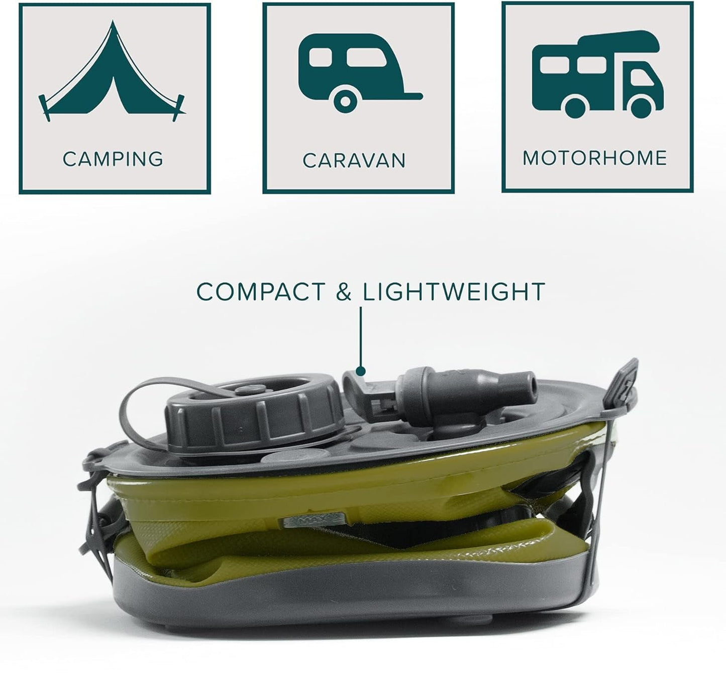 2-in-1 Collapsible Camping Water Jug & Bucket with Spigot - BPA Free - Collapsible Water Bucket Readi Gear