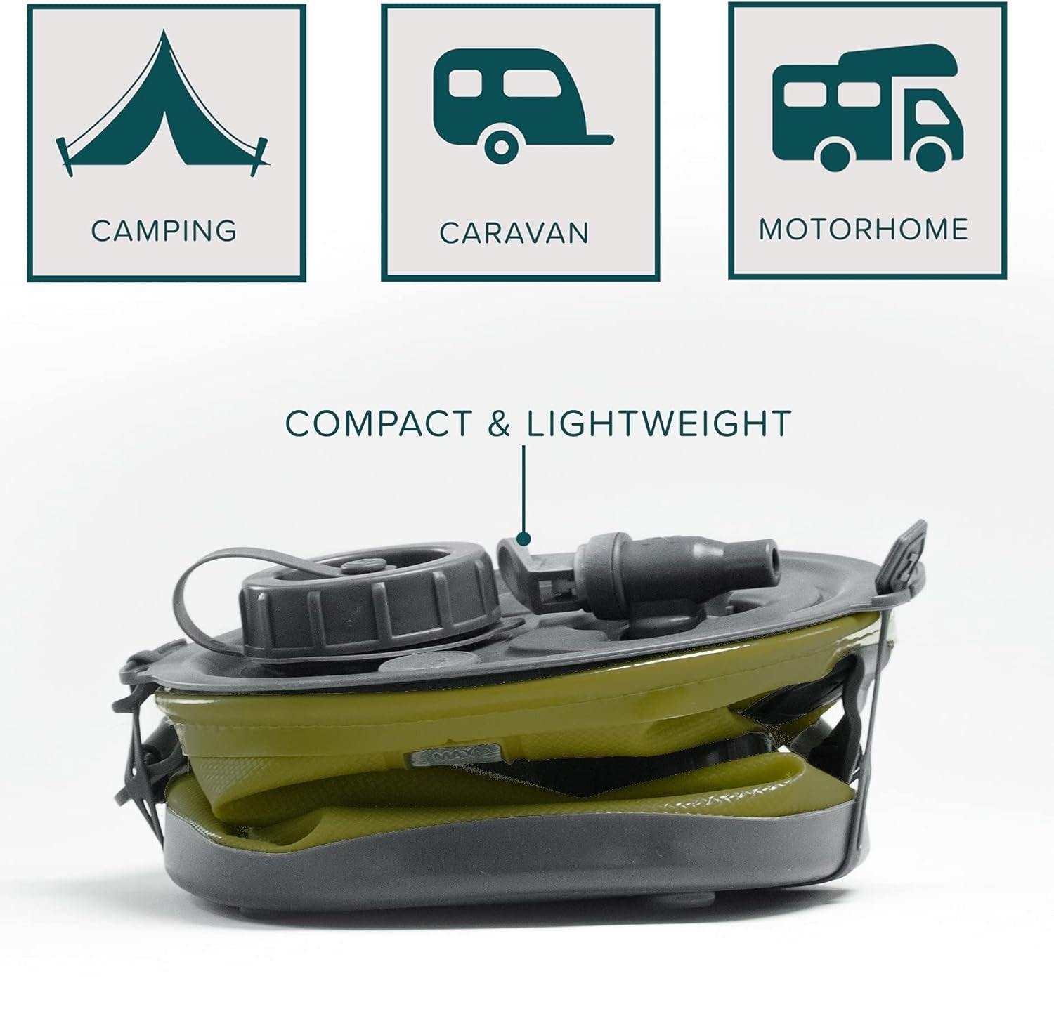 2-in-1 Collapsible Camping Water Jug & Bucket with Spigot - BPA Free - Collapsible Water Bucket Readi Gear