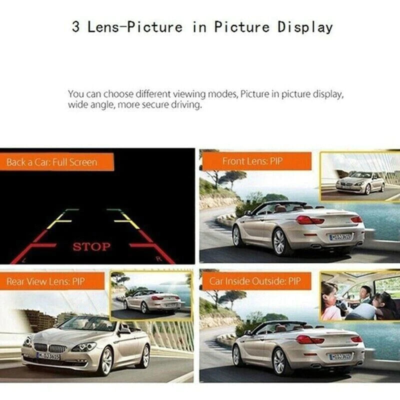 Tri-Vision HD Car Dash Cam - Dash camera Readi Gear