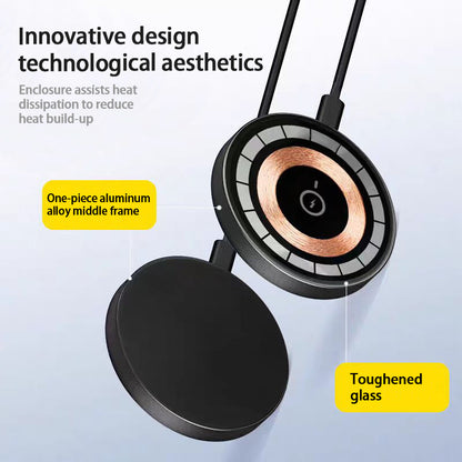 Qi2 15W Magnetic Wireless Charger - Fast Charging for iPhone 12-16 and More