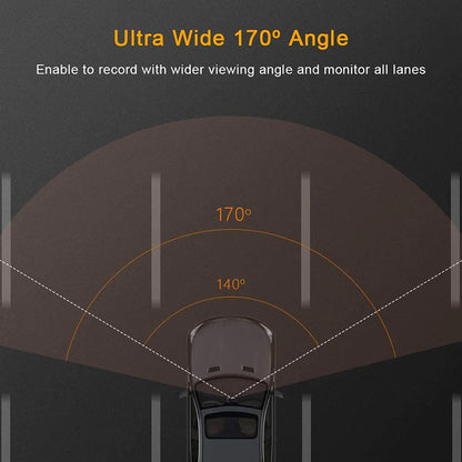 4” HD Touch Screen Dual Lens Dash Cam Recorder – Front & Rear Night Vision - Dash camera Readi Gear