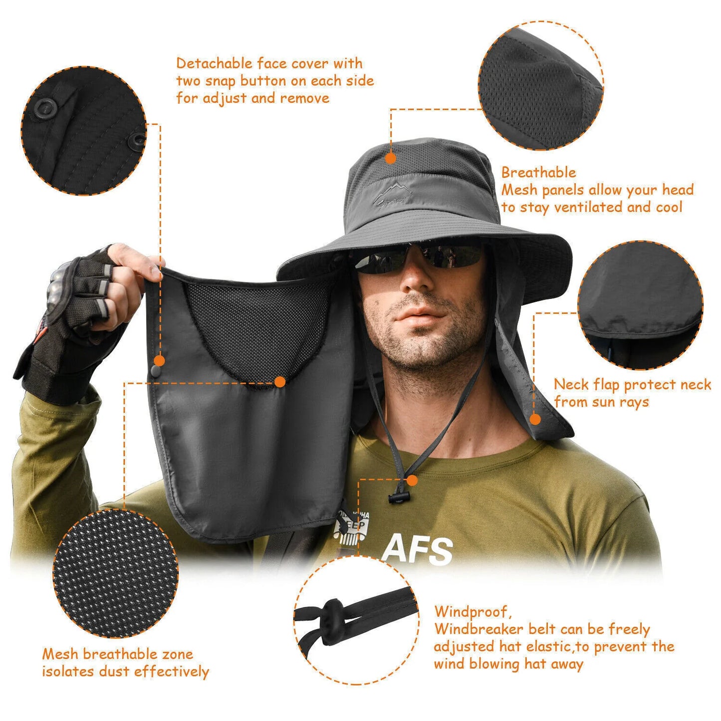 GearTop 360° Protection Sun Hat - GearTop 360° Protection Sun Hat Readi Gear