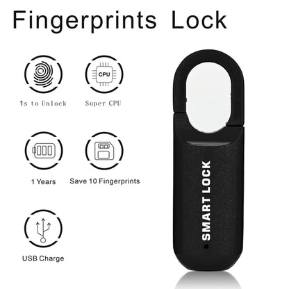 TouchSecure Fingerprint Keyless Padlock - TouchSecure Fingerprint Keyless Padlock Readi Gear