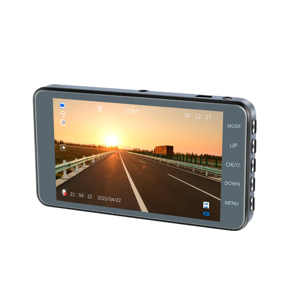 4” HD Touch Screen Dual Lens Dash Cam Recorder – Front & Rear Night Vision - Dash camera Readi Gear