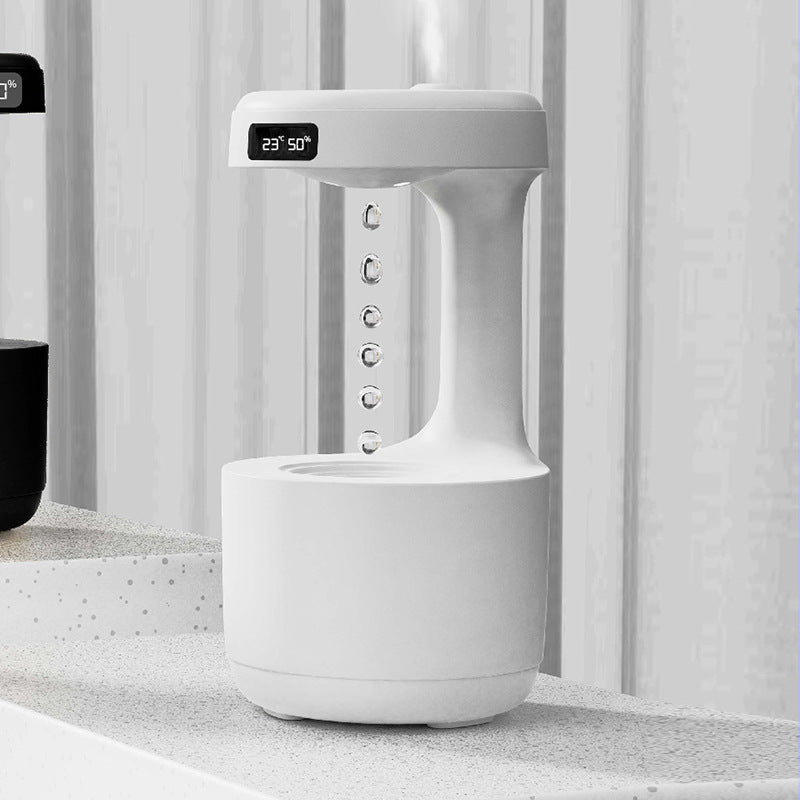 GravityFlow LED Humidifier - Anti-Gravity Mist, Aroma Diffuser & Clock - Anti gravity aroma diffuser Readi Gear