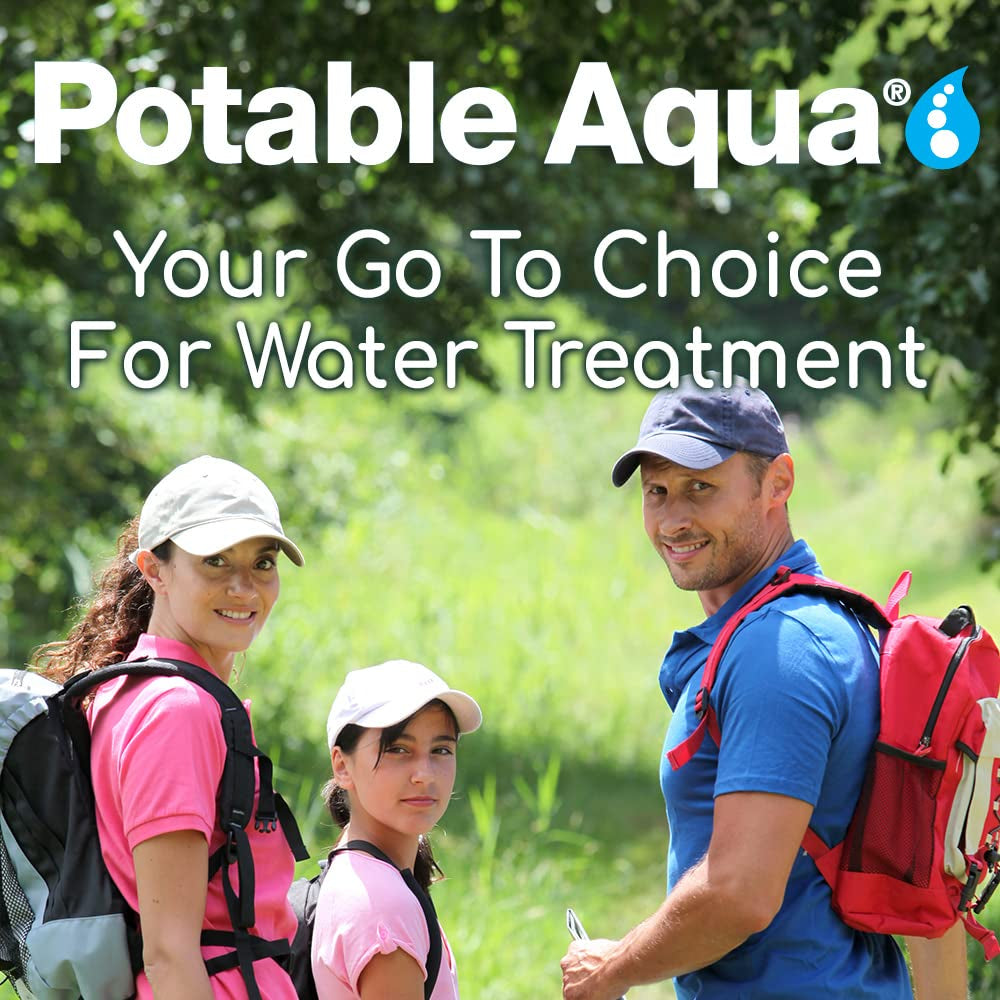 Potable Aqua Water Purification Tablets - 50 Count: Essential for Hiking & Emergency Kits - Water Purification Tablets Readi Gear
