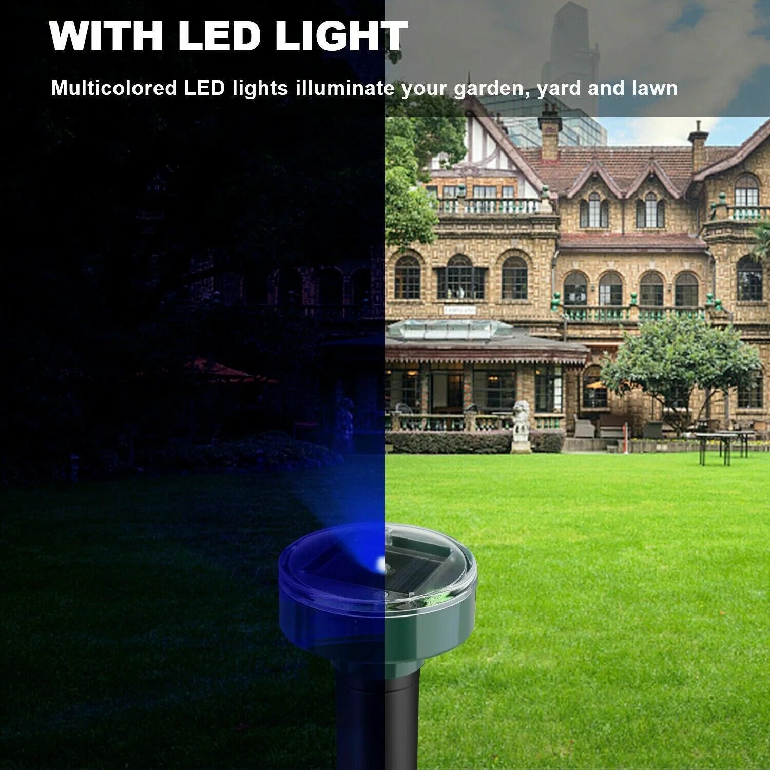 Solar-Powered Ultrasonic Pest Repeller 2-Pack - Moles, Mice, Rodents - Solar-Powered Ultrasonic Pest Repeller 2-Pack - Moles, Mice, Rodents Readi Gear