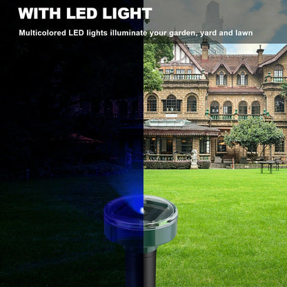 Solar-Powered Ultrasonic Pest Repeller 2-Pack - Moles, Mice, Rodents - Solar-Powered Ultrasonic Pest Repeller 2-Pack - Moles, Mice, Rodents Readi Gear