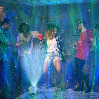 NightSky Oasis: 7-Pattern Bluetooth Projector & Sound Machine - Bluetooth projector night light and sound machine Readi Gear