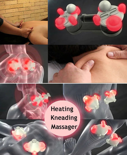 Deep Tissue Heated Shiatsu Massager for Neck, Back, and Shoulders - Readi Gear