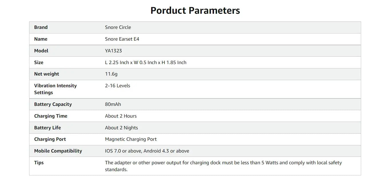 SnoreEase Bluetooth Sleep Aid - Anti-Snoring Earset & Sleep Analyzer - anti-snoring device Readi Gear