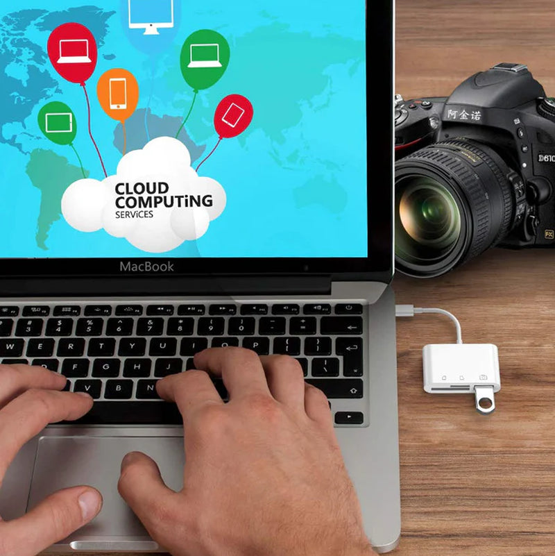 PowerHub USB-C 3-in-1 Adapter with SD Card Reader - USB-C Adapters & Hubs Readi Gear