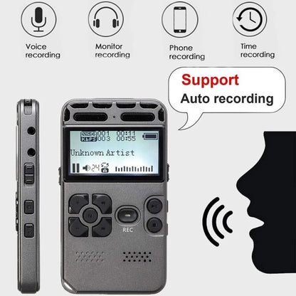 64GB Digital Voice Recorder & MP3 Player with LCD Display - Digital voice recorder Readi Gear