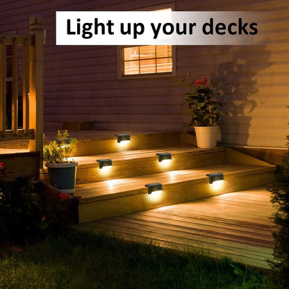 SolarGlow Outdoor Lights for Decks, Steps and Fences (8-Pack) - SolarGlow Outdoor Lights for Decks, Steps and Fences (8-Pack) Readi Gear