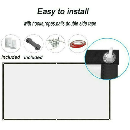 ScreenMagic 16:9 Portable HD Projection Screen - Home & Outdoor Use - Projection screen Readi Gear