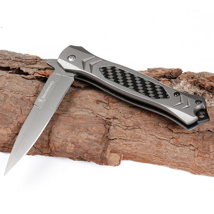 Browning Multifunctional Survival Knife - Steel & Carbon Fiber Handle - Browning Multifunctional Survival Knife - Stainless Steel & Carbon Fiber Handle Readi Gear