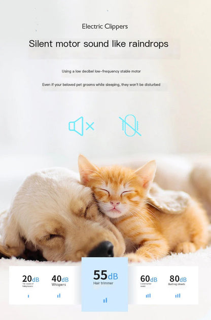 GentlePaws 4-In-1 Quiet Grooming Kit for Dogs & Cats - Pet Grooming Kit Readi Gear