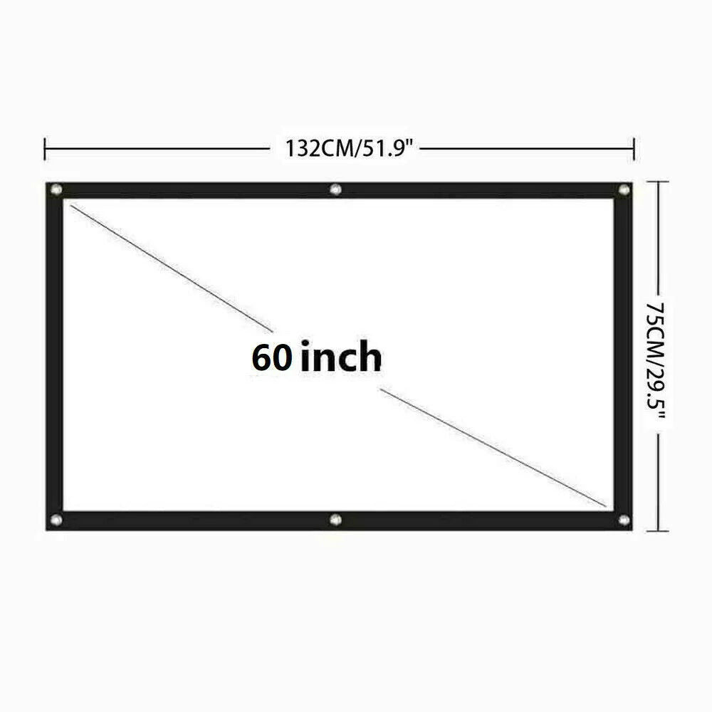 ScreenMagic 16:9 Portable HD Projection Screen - Home & Outdoor Use - Projection screen Readi Gear