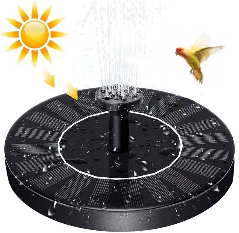 SunGlow Solar Bird Bath Fountain - 4 Dynamic Spray Options - solar bird bath water fountain Readi Gear