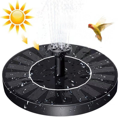 SunGlow Solar Bird Bath Fountain - 4 Dynamic Spray Options - solar bird bath water fountain Readi Gear