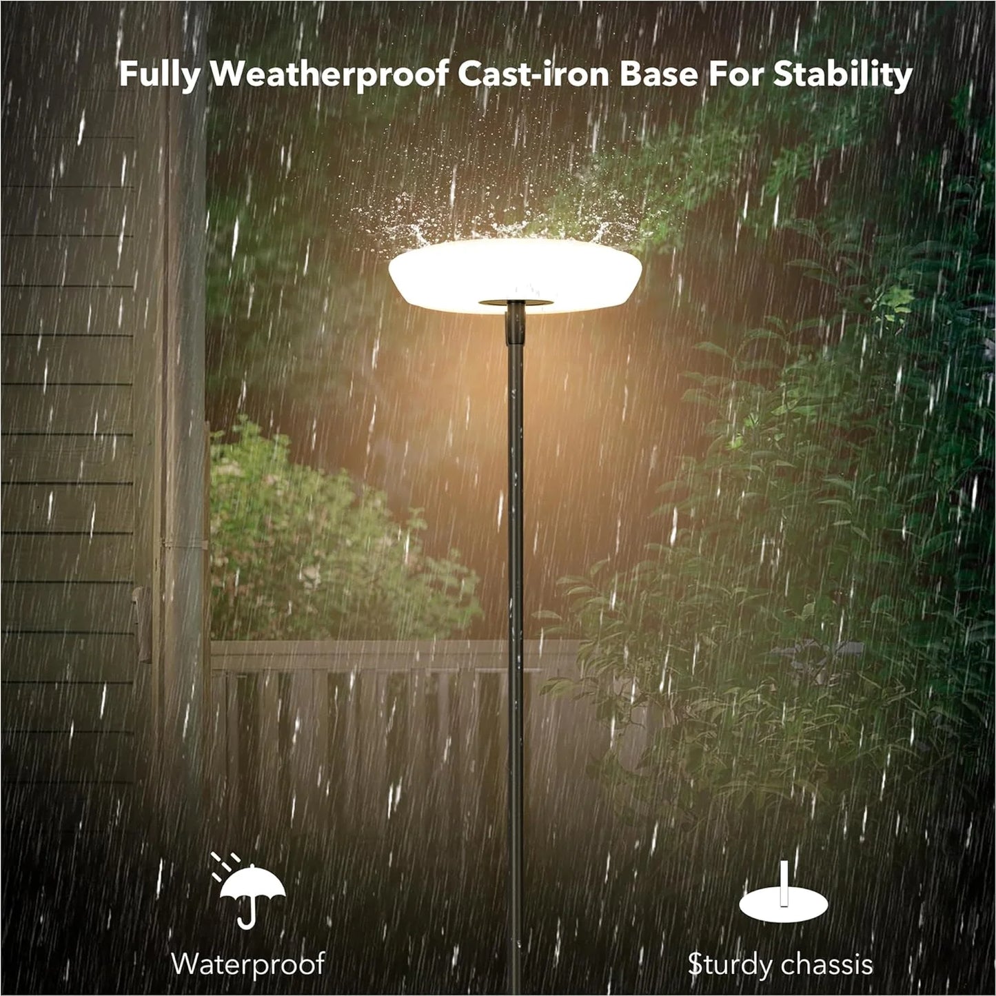EcoGlow Solar Outdoor Lamp – Weatherproof, USB & Smart Light - Readi Gear