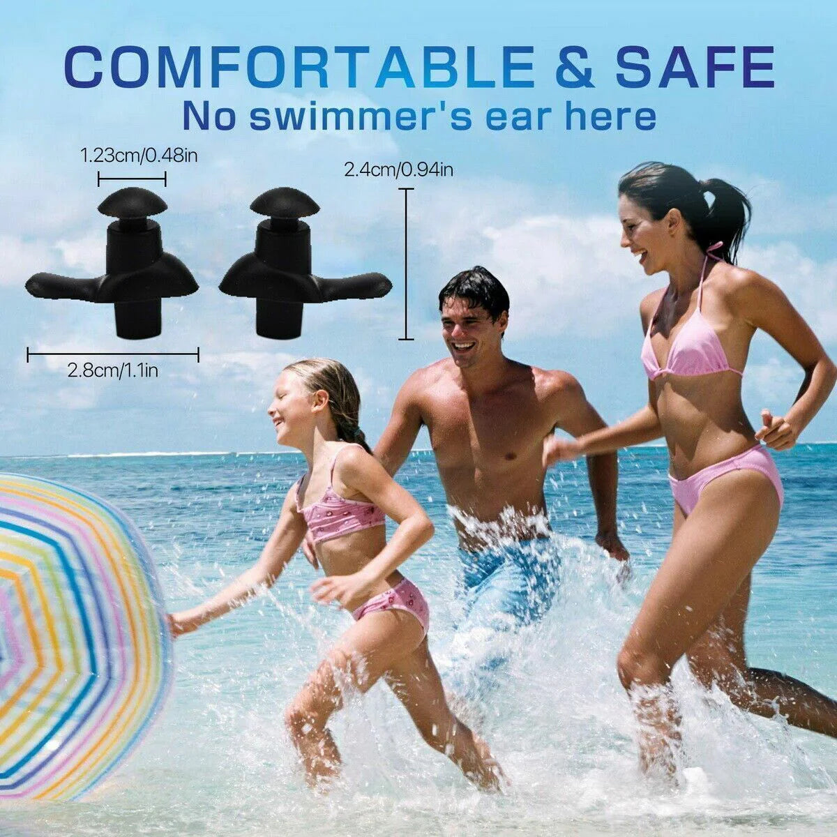 Premium Soft Silicone Ear Plugs for Snore Relief, Swimming & Travel (5/10 Pairs) - Earplugs Readi Gear