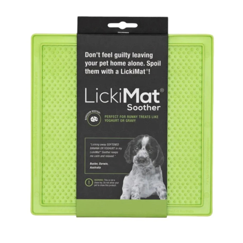 Lickimat Soother Pet Treat Mat, Ideal for Stress Relief & Dental Health - Pet Treat Mat for stress relief and dental health Readi Gear
