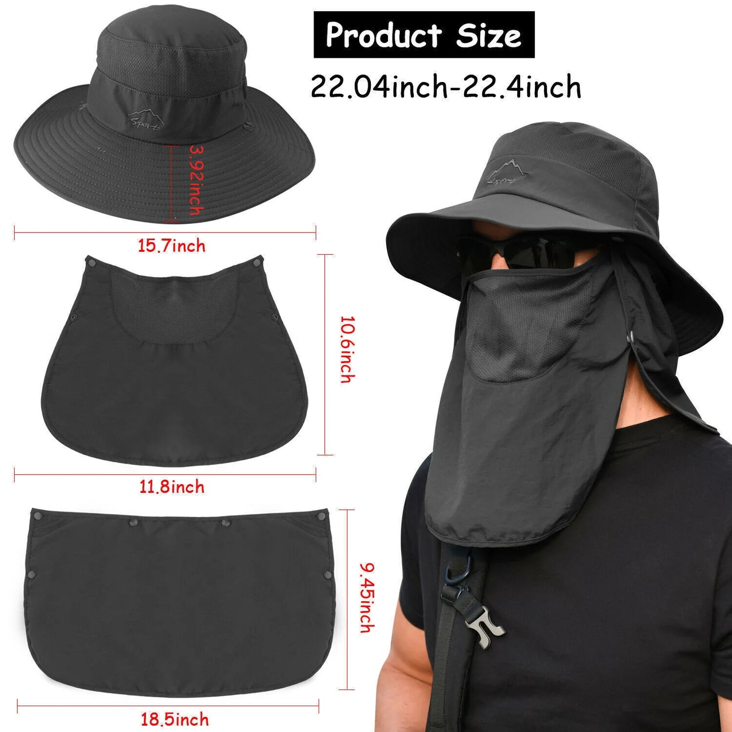 GearTop 360° Protection Sun Hat - GearTop 360° Protection Sun Hat Readi Gear