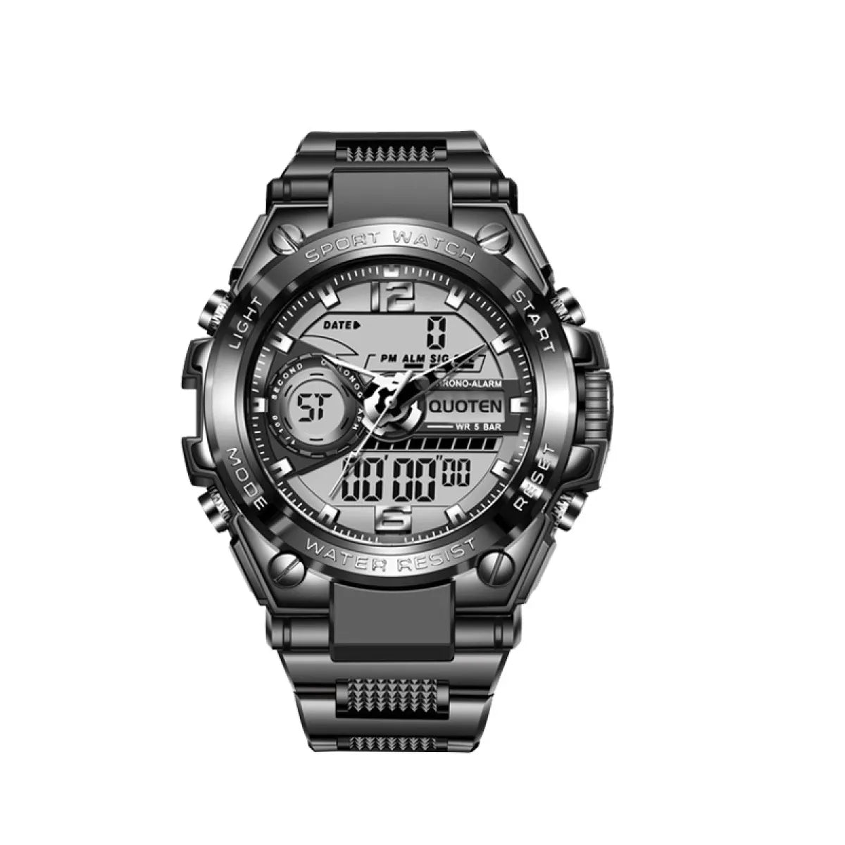 Lige SteelForce 50M Waterproof Military Sport Watch with LED - waterproof military watch Readi Gear