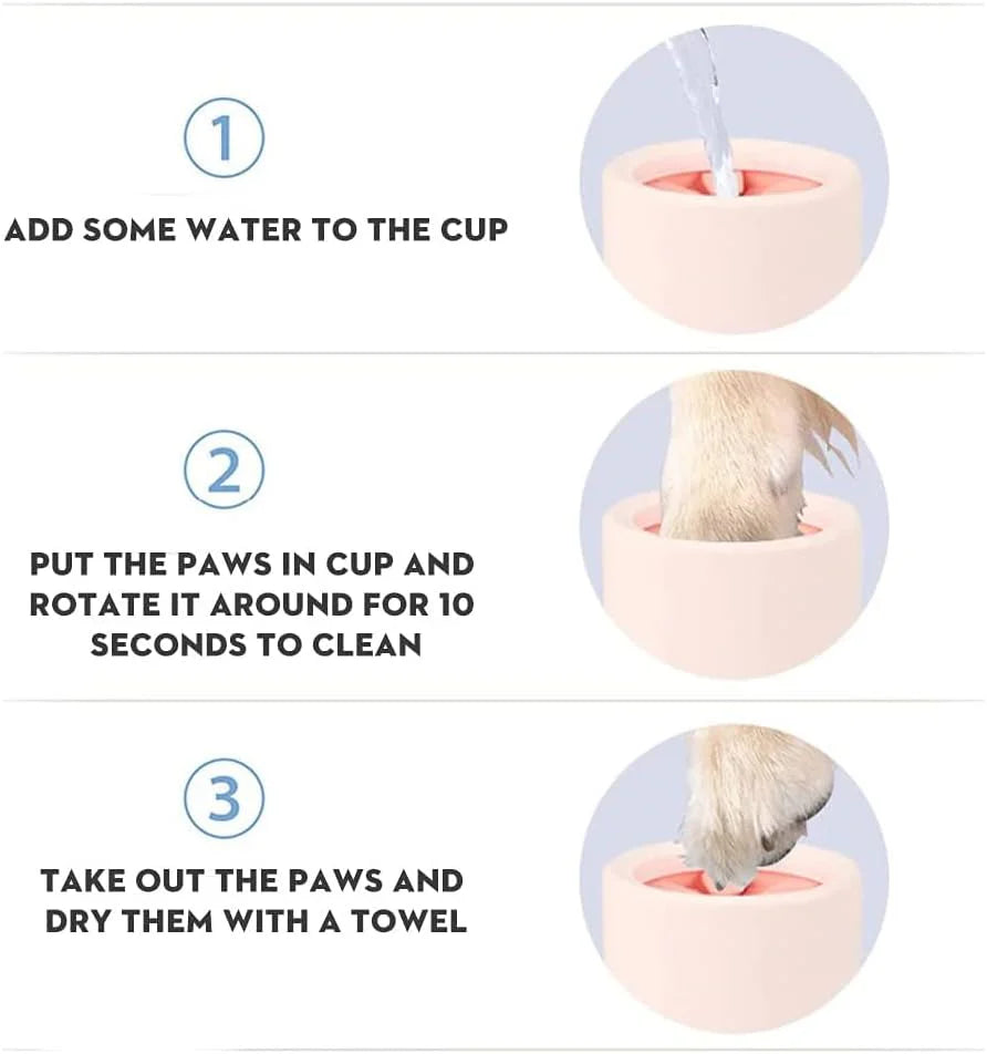 CleanPaws Pro - Soft Silicone Dog Paw Cleaner Cup - dog paw cleaner Readi Gear