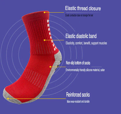 GripPro Sports Socks: Anti-Slip Performance for Soccer, Football, Basketball, Hiking (3 Pack) - Anti-Slip Performance Sports Socks Readi Gear