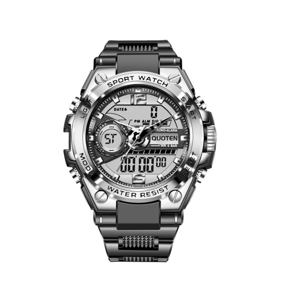 Lige SteelForce 50M Waterproof Military Sport Watch with LED - waterproof military watch Readi Gear