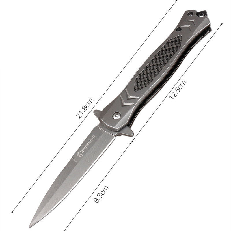 Browning Multifunctional Survival Knife - Steel & Carbon Fiber Handle - Browning Multifunctional Survival Knife - Stainless Steel & Carbon Fiber Handle Readi Gear