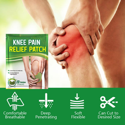 ArthroEase™ Self-Heating Knee Pain Relief Patches (12-Pack)