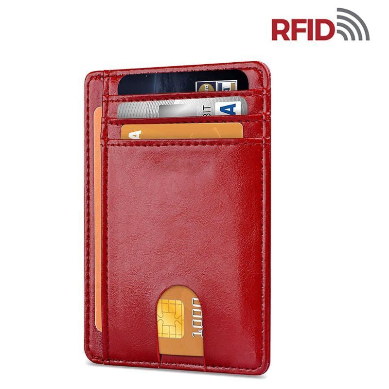 ShieldMate Mens Leather RFID Blocking Wallet - RFID Blocking Credit Card Holder Readi Gear