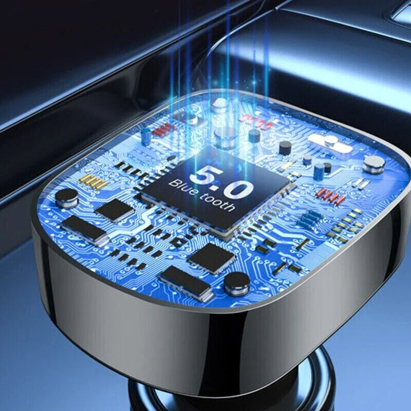 Bluetooth 5.0 Car FM Transmitter - Dual USB Charger & Hands-Free - Bluetooth car transmitter Readi Gear