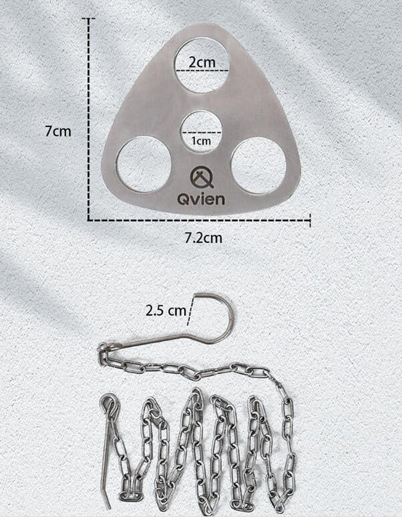 Trailblazer's Triangle: Stainless Steel Tripod Pot Hanger for Campfire Cooking - Campfire cooking gear Readi Gear