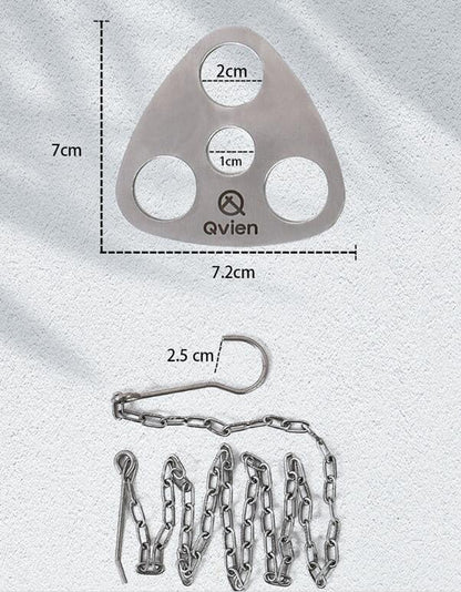 Trailblazer's Triangle: Stainless Steel Tripod Pot Hanger for Campfire Cooking - Campfire cooking gear Readi Gear