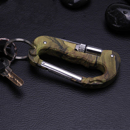 5-in-1 Tactical Camouflage Carabiner | Knife, Saw, LED Light & Keychain - Multi-tool carabiner Readi Gear