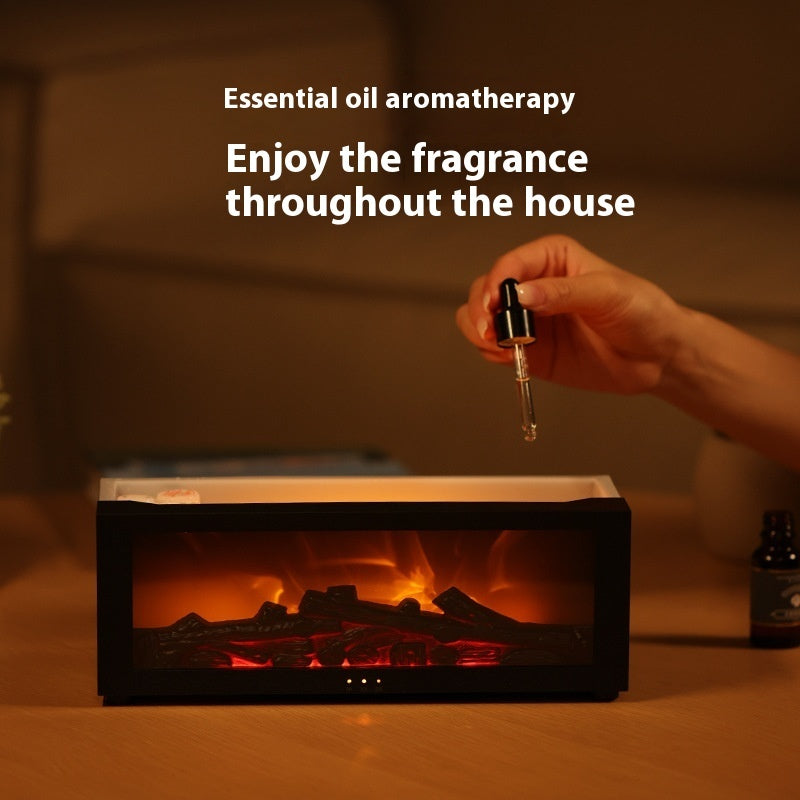 WarmGlow Mini Fireplace Diffuser - Aromatherapy Flame Humidifier - Fireplace diffuser Readi Gear