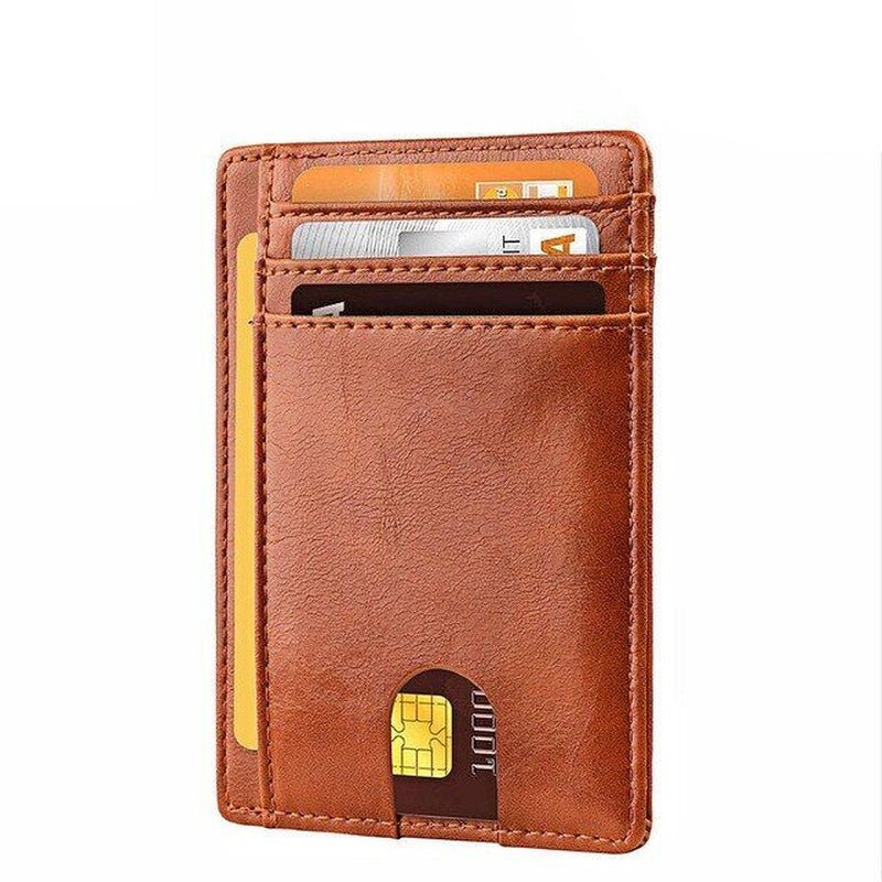 ShieldMate Mens Leather RFID Blocking Wallet - RFID Blocking Credit Card Holder Readi Gear